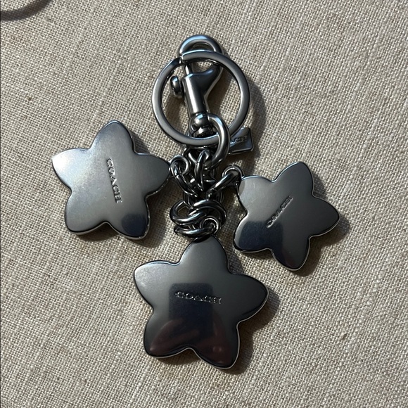 Coach Floral Keychain with Purple, Green, and Pink Charms - Picture 2 of 2